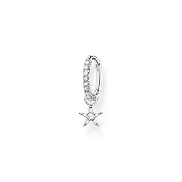 Thomas Sabo Single hoop earring with star pendant silver