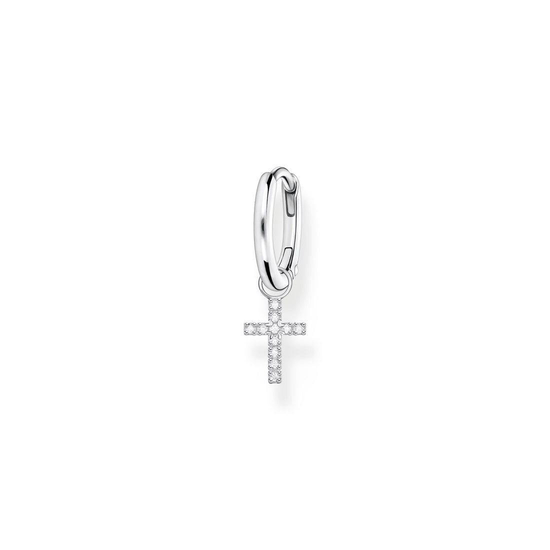 Thomas Sabo Single hoop earring with cross prendant silver