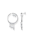 THOMAS SABO Hoop earrings with winter sun rays silver