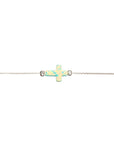 S/S OPALITE CROSS BRACELET