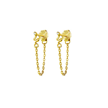 S/S SEONA CHAIN STUD EARRINGS