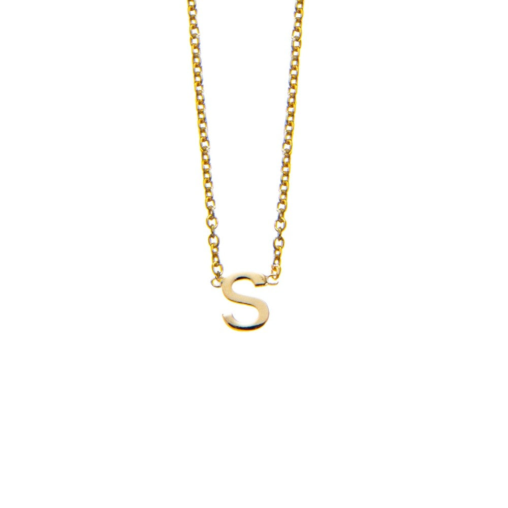 S/S PICCOLA INITIAL NECKLACE