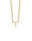 S/S PICCOLA INITIAL NECKLACE