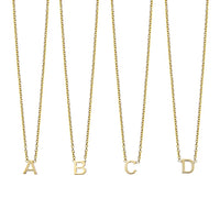 S/S PICCOLA INITIAL NECKLACE