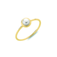 S/S PEARL RING