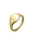 S/S OVAL SIGNET RING