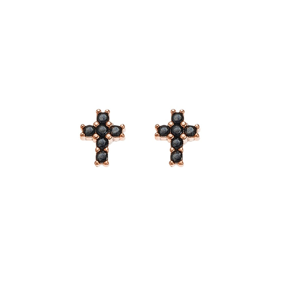 S/S CZ MINI CROSS STUDS