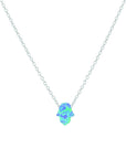 S/S OPALITE HAMSA HAND NECKLACE