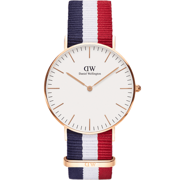 Daniel Wellington Classic 36 Cambridge Rose Gold & White Watch