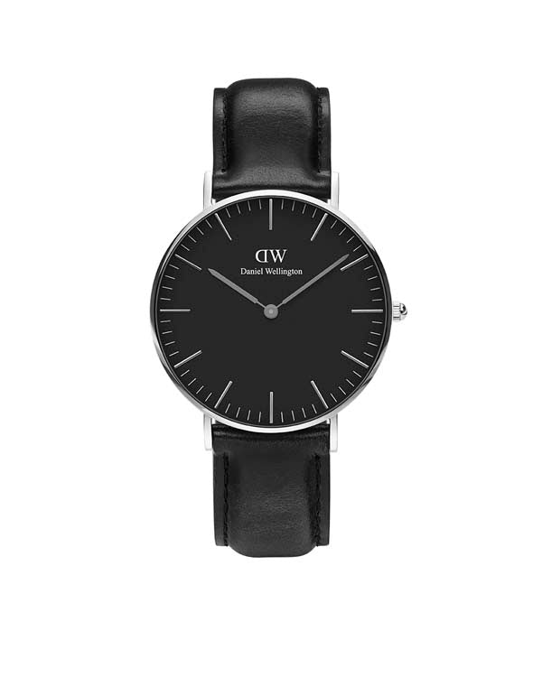 Daniel Wellington Classic 36 Sheffield Silver &amp; Black Watch