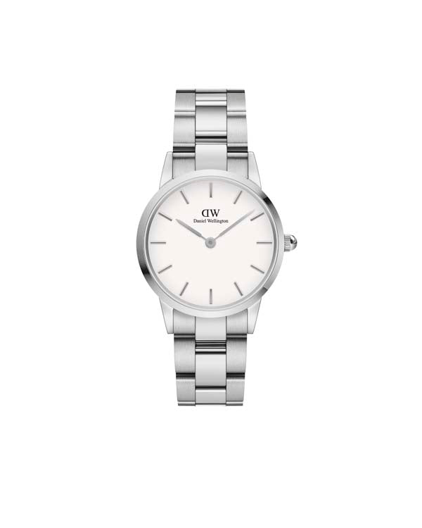 Daniel Wellington Iconic Link 28 Silver &amp; White Watch