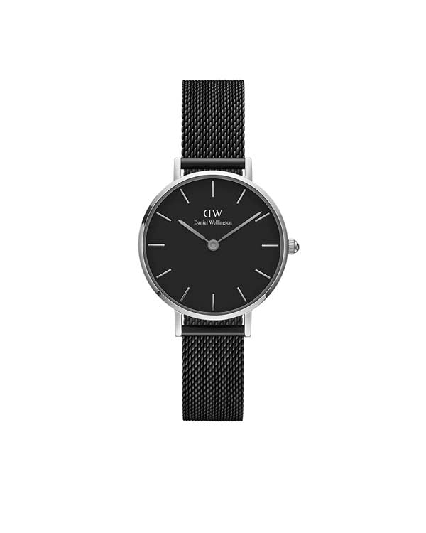 Daniel Wellington Petite 28 Ashfield Silver &amp; Black Watch