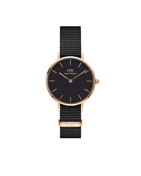 Daniel Wellington Petite 28 Cornwall Rose Gold &amp; Black Watch