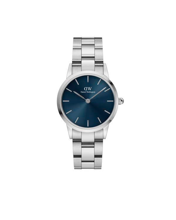 Daniel Wellington Iconic Link Arctic 28 Silver &amp; Blue Watch