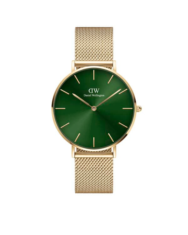 Daniel Wellington Petite Emerald 36 Gold &amp; Green Watch