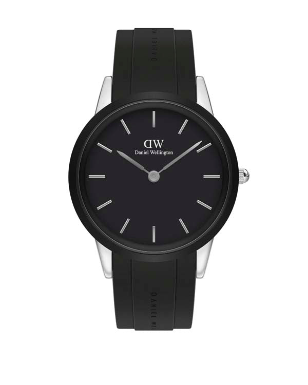 Daniel Wellington Iconic Motion 44 Silver & Black Watch