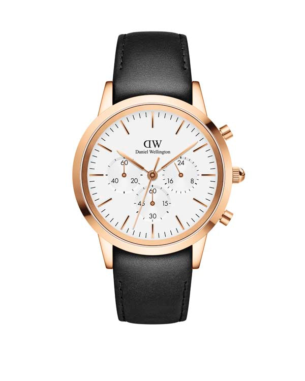 Daniel Wellington Iconic Chronograph 42 Sheffield Rose Gold & White Watch