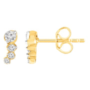 9CT ELENA DIAMOND STUD EARRINGS