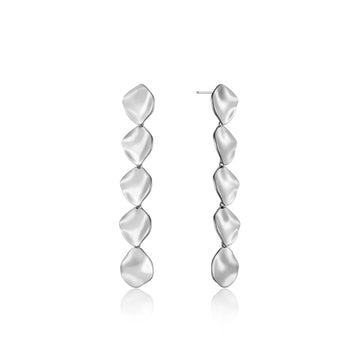 Ania Haie Crush Multiple Discs Rop Earrings - Silver