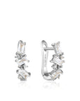 Ania Haie Cluster Huggie Earrings - Silver