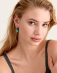 Ania Haie Silver Tidal Turquoise Mini Hoop Earrings