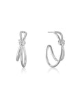 Ania Haie Silver Knot Stud Hoop Earrings