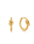 Ania Haie Gold Knot Huggie Hoop Earrings