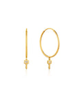 Ania Haie Gold Key Hoop Earrings