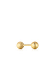 Ania Haie Gold Sphere Barbell Single Earring