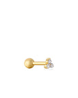 Ania Haie Gold Trio Sparkle Barbell Single Earring