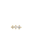 Ania Haie Gold Sparkle Crawler Barbell Single Earring