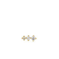 Ania Haie Gold Sparkle Crawler Barbell Single Earring