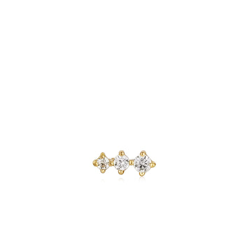 Ania Haie Gold Sparkle Crawler Barbell Single Earring