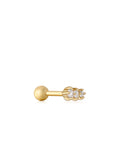 Ania Haie Gold Sparkle Crawler Barbell Single Earring