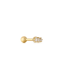 Ania Haie Gold Sparkle Crawler Barbell Single Earring