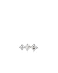 Ania Haie Silver Sparkle Crawler Barbell Single Earring