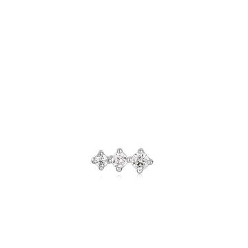 Ania Haie Silver Sparkle Crawler Barbell Single Earring