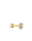 Ania Haie Gold Sparkle Flower Barbell Single Earring