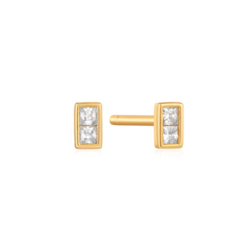 Gold Glam Mini Stud Earrings