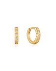 Gold Glam Huggie Hoop Earrings