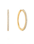 Gold Glam Hoop Earrings