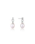 Ania Haie Silver Pearl Drop Stud Earrings