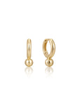 Ania Haie Gold Orb Drop Huggie Hoop Earrings