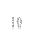 Ania Haie Silver Orb Huggie Hoop Earrings