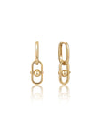 Ania Haie Gold Orb Link Drop Earrings