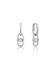 Ania Haie Silver Orb Link Drop Earrings