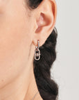 Ania Haie Silver Orb Link Drop Earrings