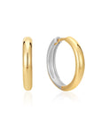 Ania Haie Two Tone Hoop Earrings