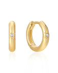 Ania Haie Gold Star Huggie Hoop Earrings