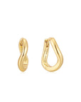 Ania Haie Gold Twist Huggie Hoop Earrings